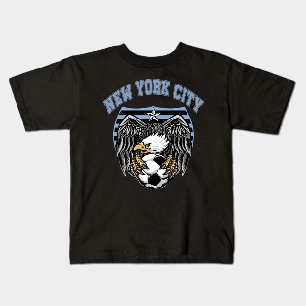 New York City Soccer, Kids T-Shirt by JayD World